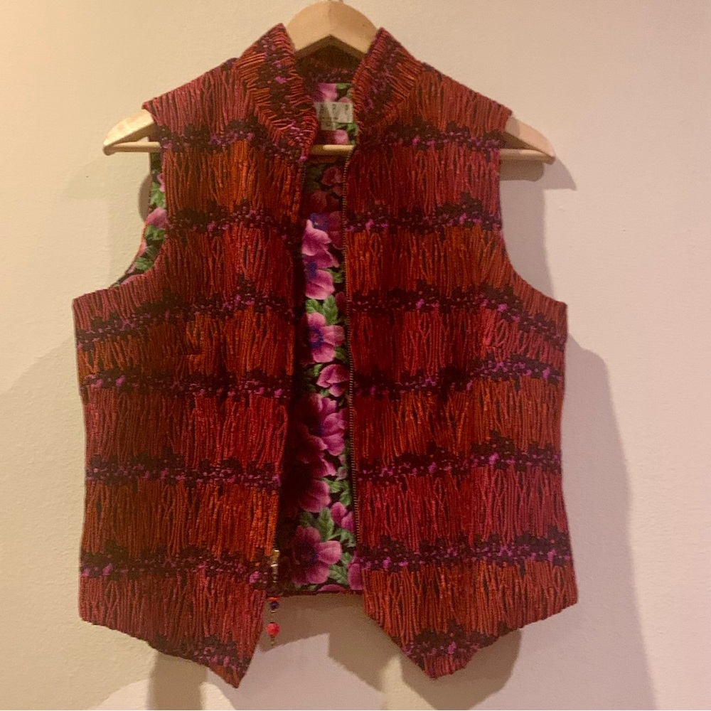 Vintage TAPP  NEW YORK Floral Vest
